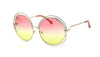 Big Circle Round Frame Sunglasses